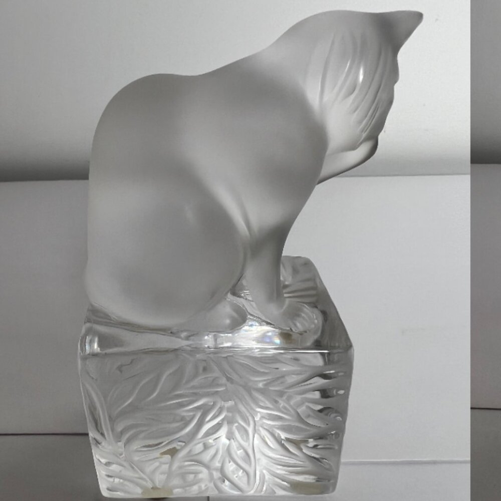 Lalique crystal cat - Picture 4 of 5